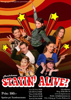 Showgruppen Kulsprutan ger musikshowen Stayin' Alive!